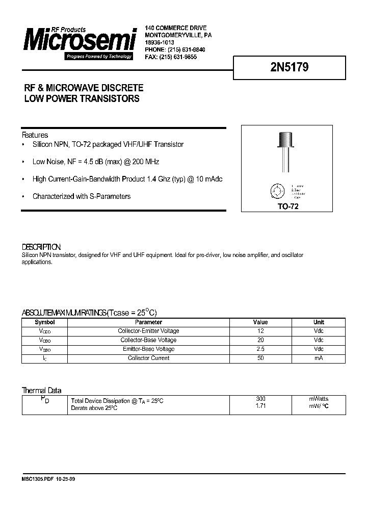 2N5179_359743.PDF Datasheet
