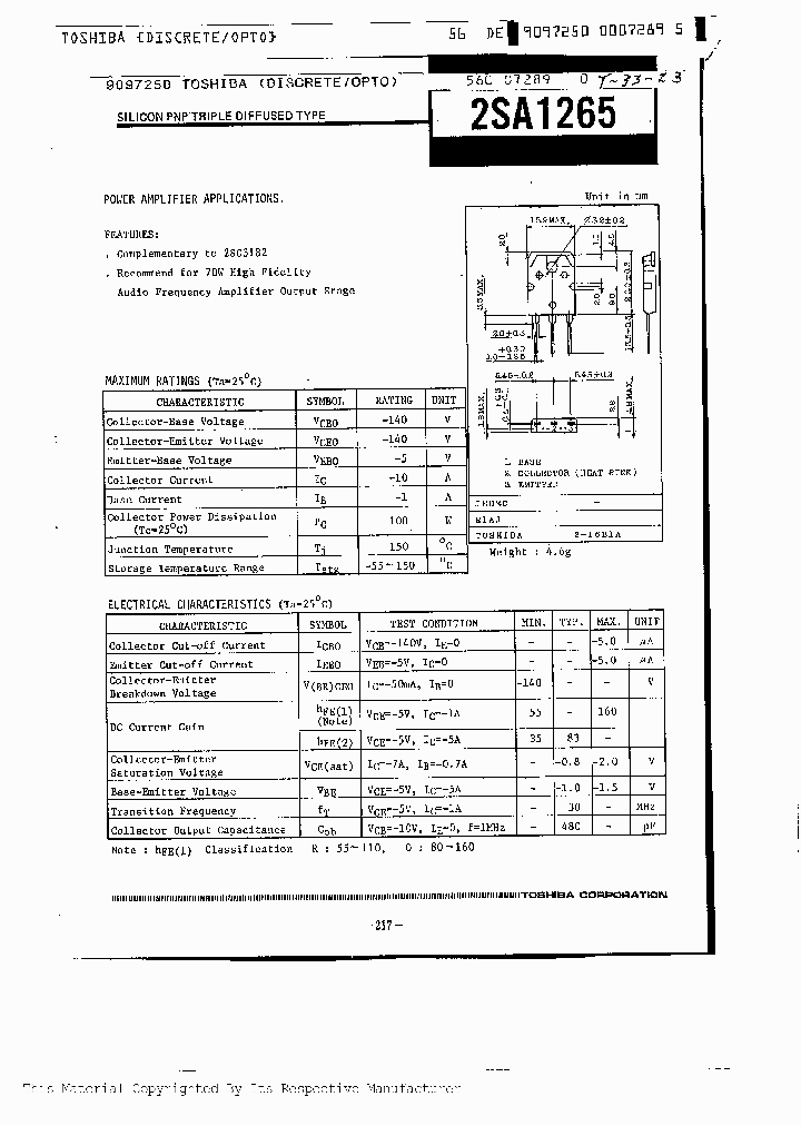 2SA1265_203493.PDF Datasheet