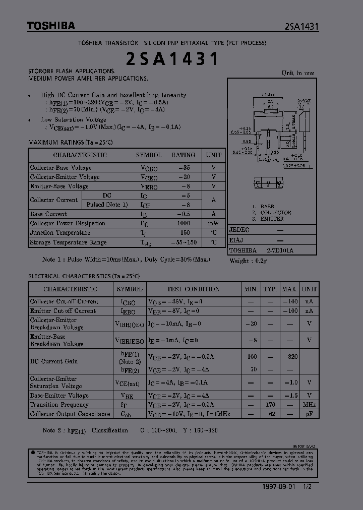 2SA1431_314067.PDF Datasheet