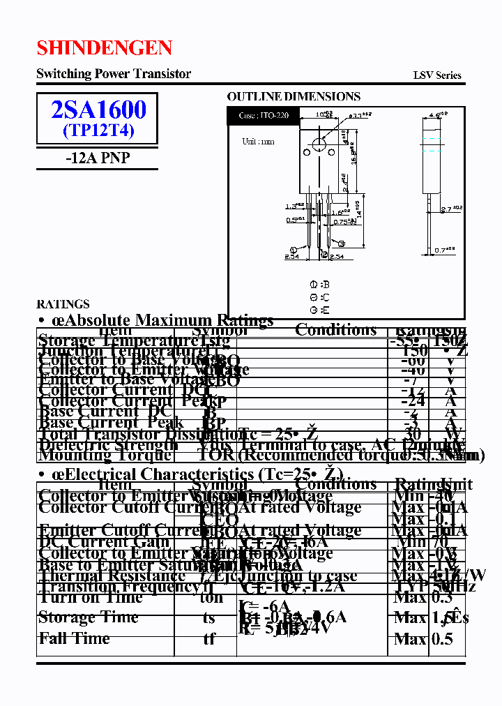 2SA1600_310023.PDF Datasheet