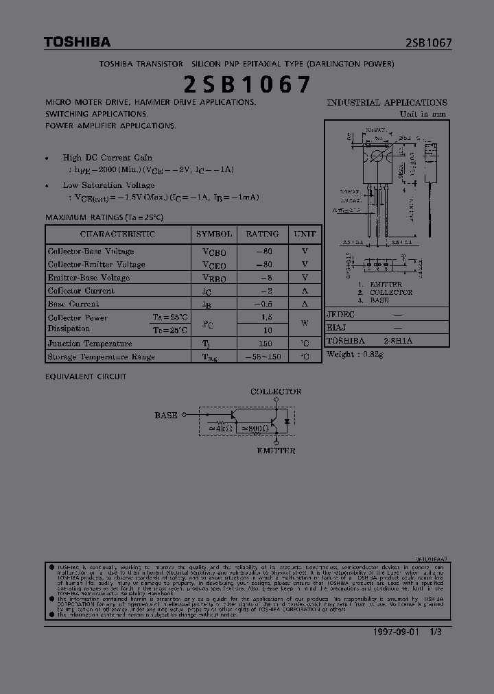 2SB1067_6720.PDF Datasheet