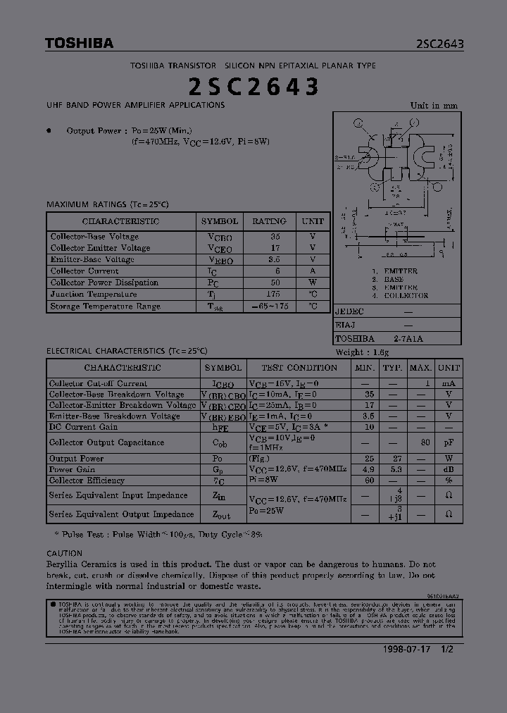 2SC2643_186632.PDF Datasheet