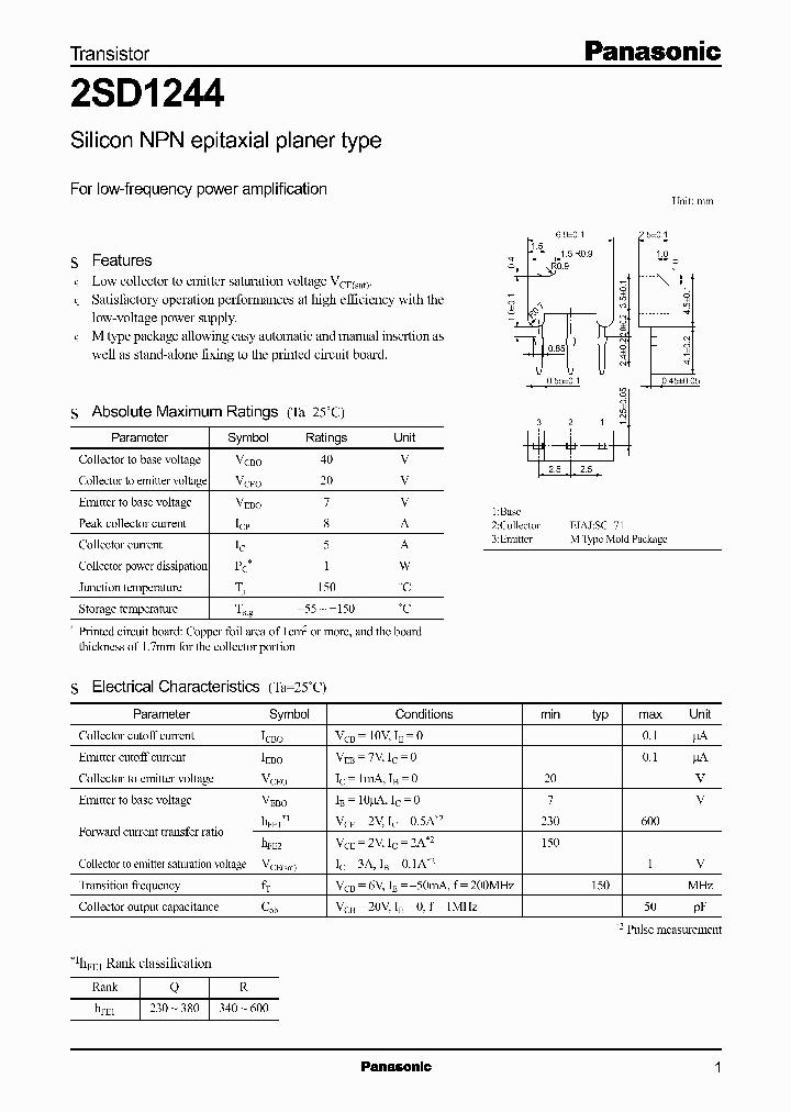 2SD1244_334191.PDF Datasheet