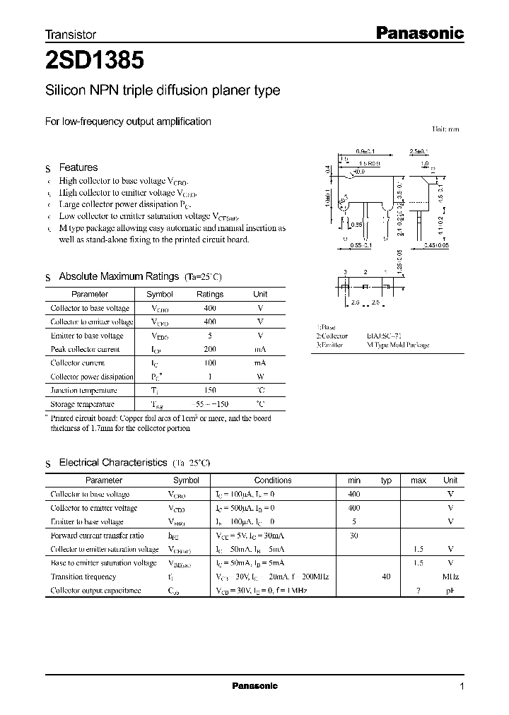 2SD1385_317782.PDF Datasheet
