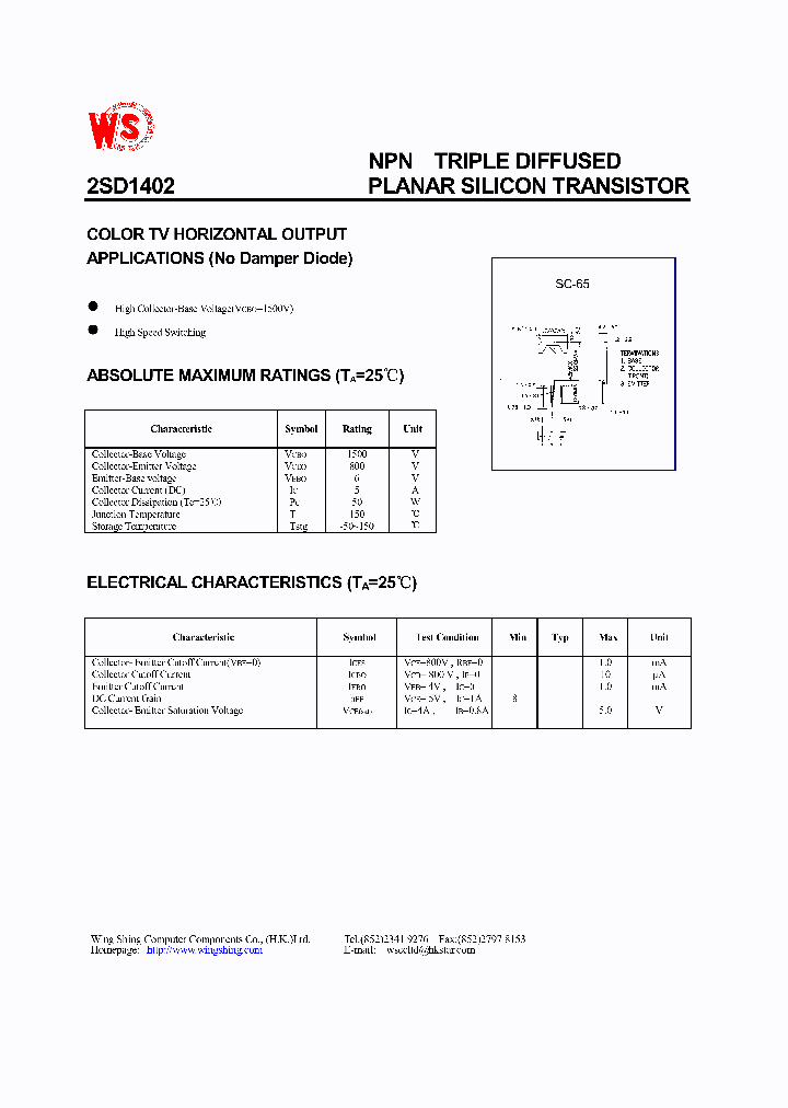 2SD1402_307676.PDF Datasheet