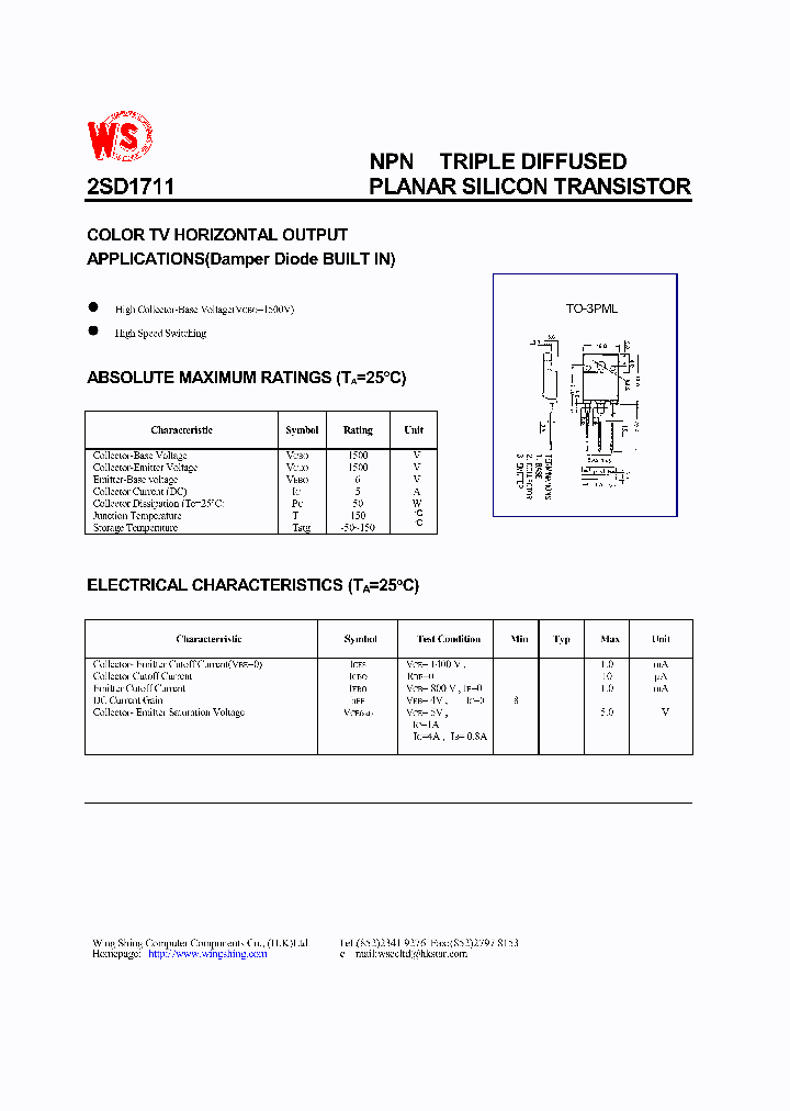 2SD1711_382527.PDF Datasheet