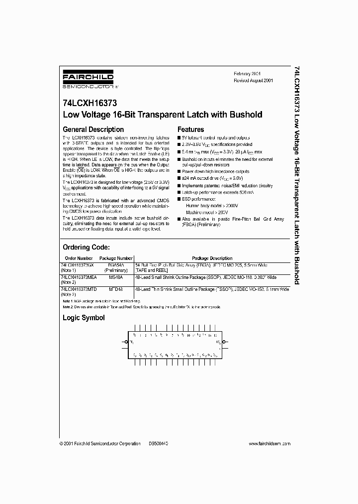 74LCXH16373_312988.PDF Datasheet