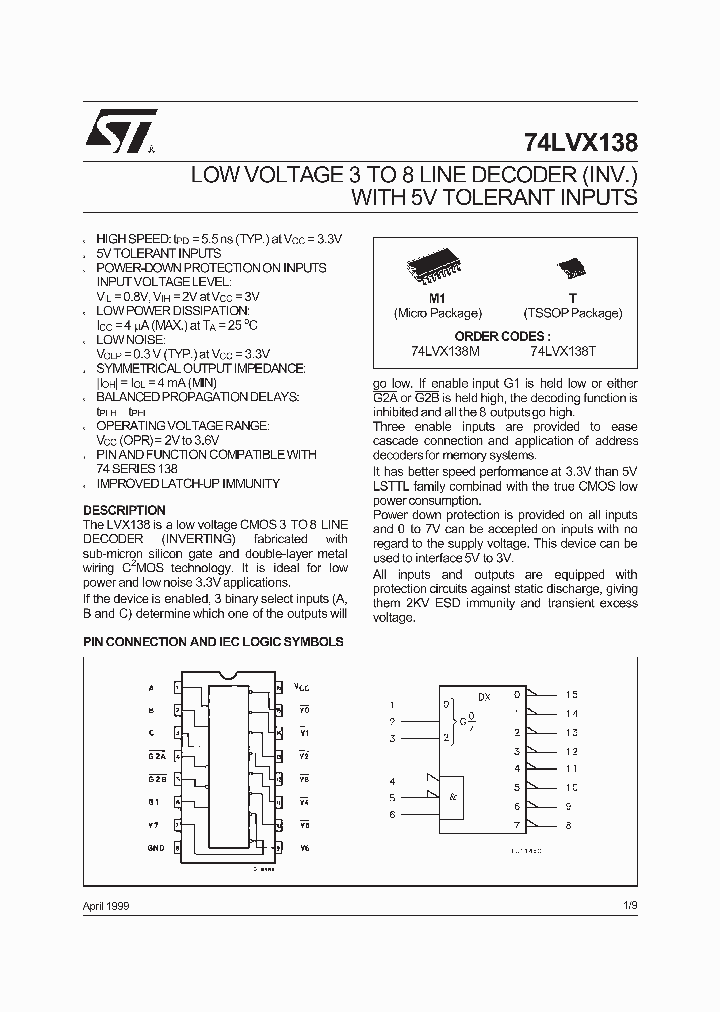 74LVX138_200768.PDF Datasheet