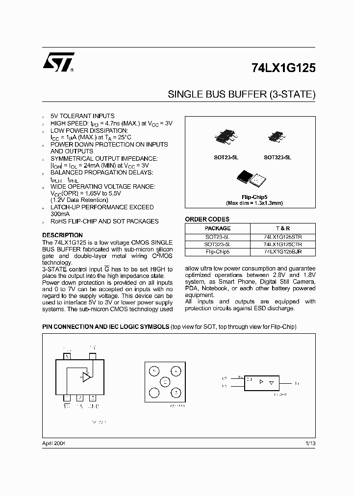 74LX1G125BJR_370085.PDF Datasheet