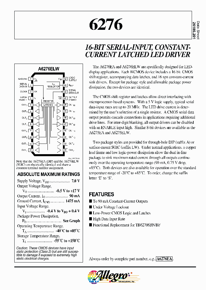 A6276EA_336837.PDF Datasheet