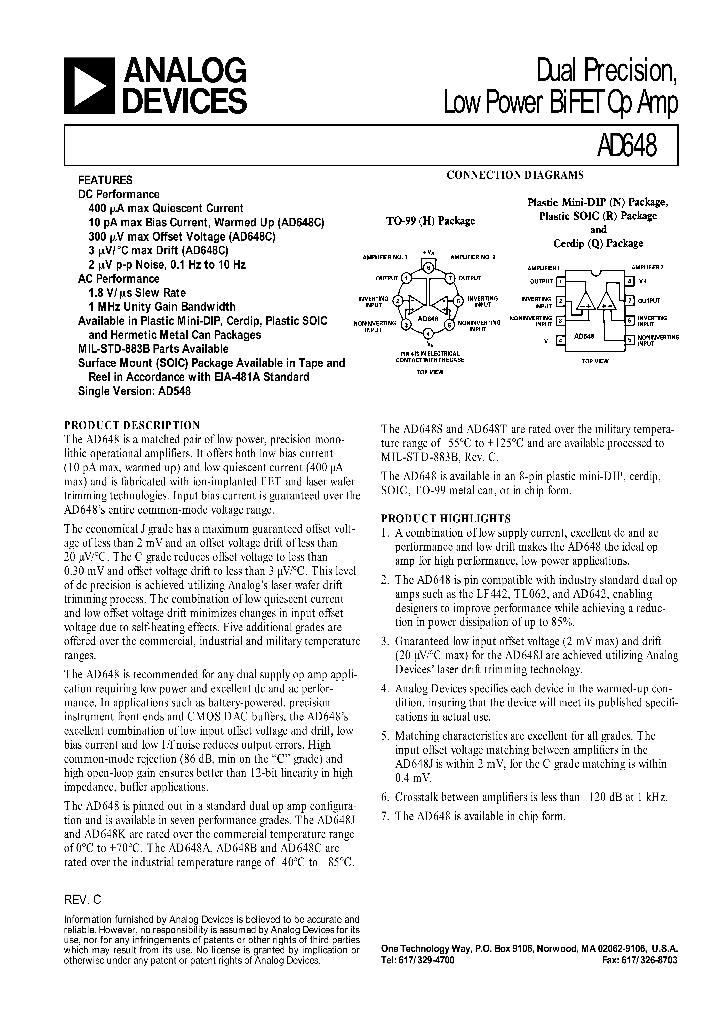 AD648J_131705.PDF Datasheet