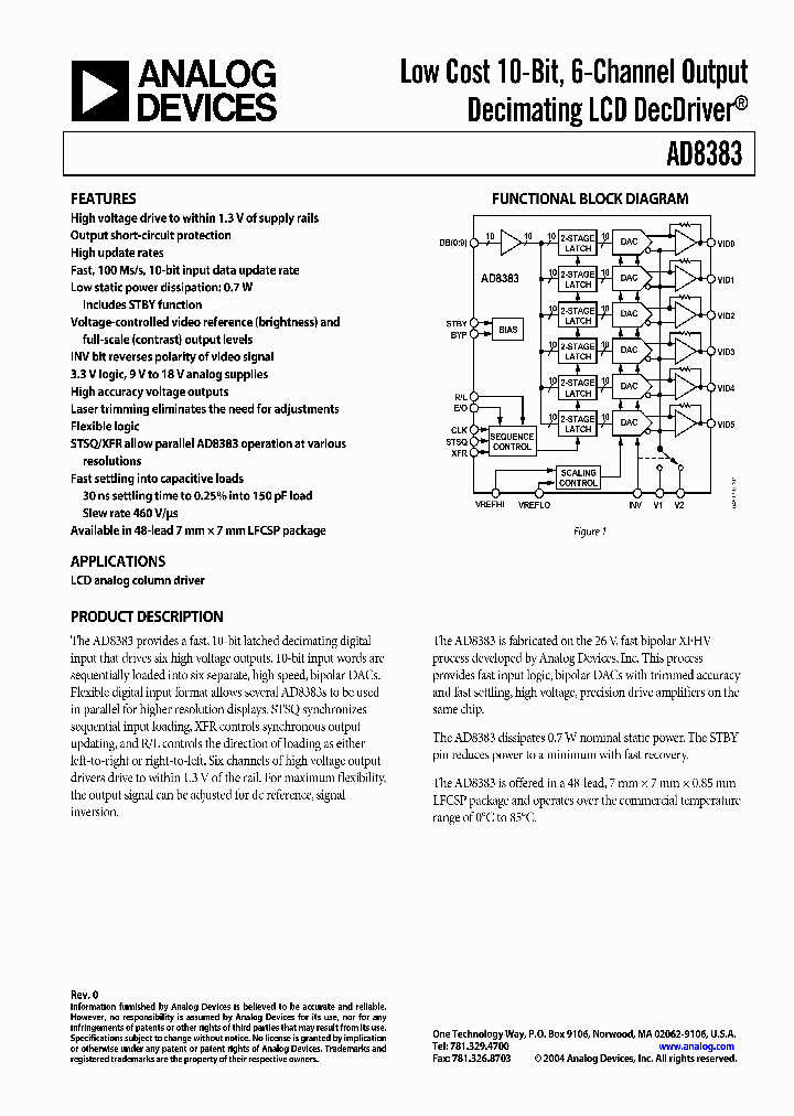 AD8383ACPZ_379642.PDF Datasheet