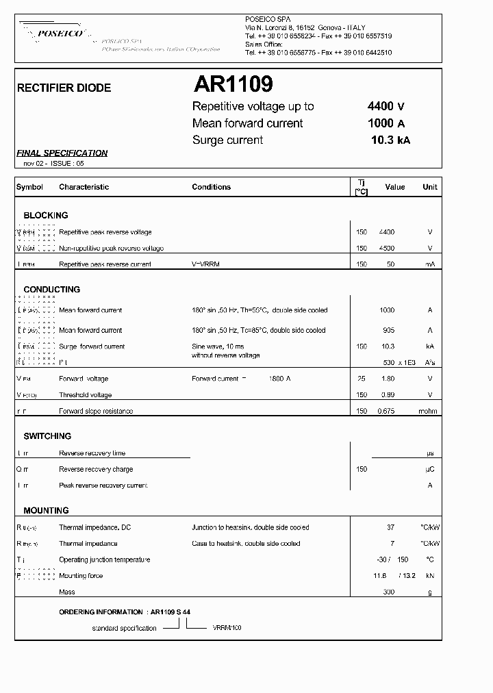 AR1109S44_374380.PDF Datasheet