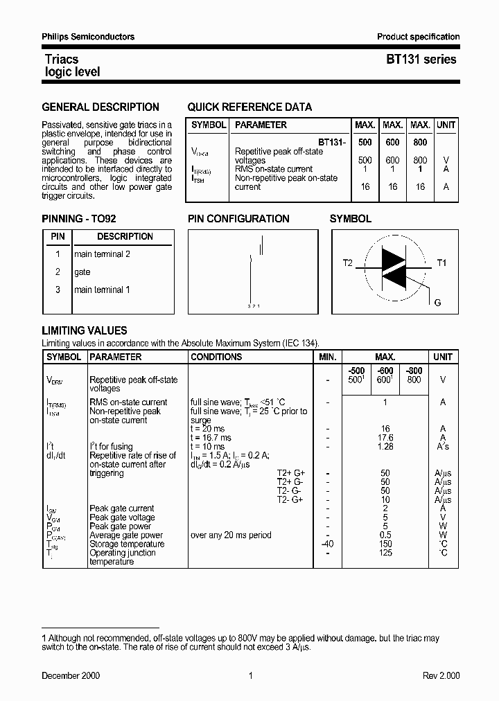 BT131SERIES_180801.PDF Datasheet