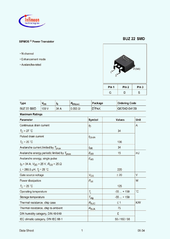 BUZ22SMD_360119.PDF Datasheet