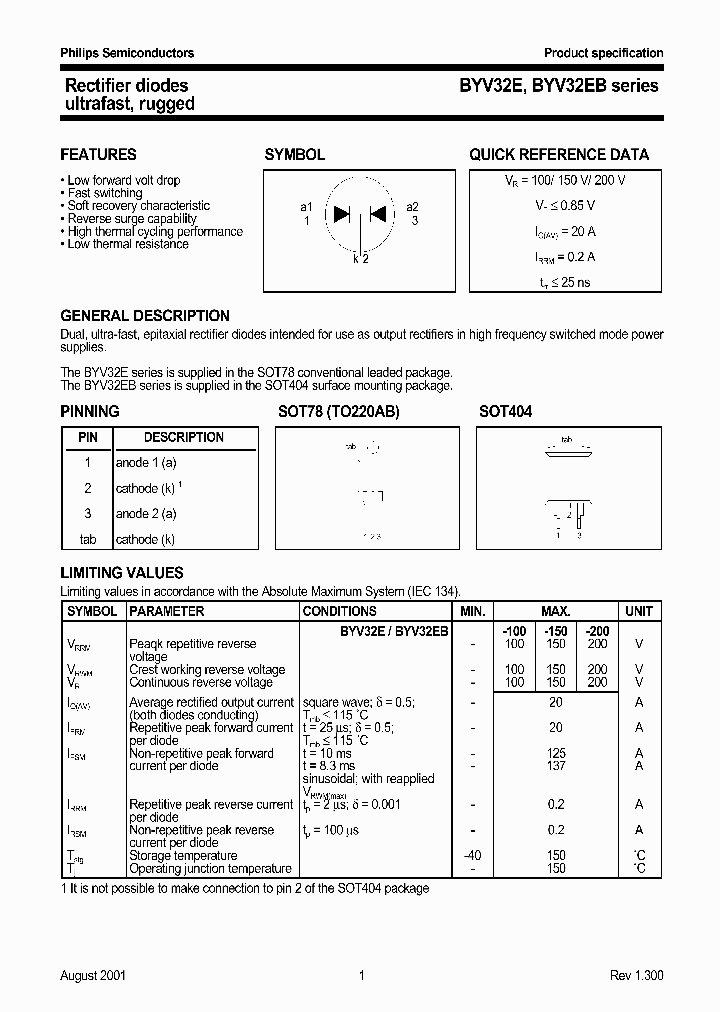 BYV32EBSERIES_197769.PDF Datasheet