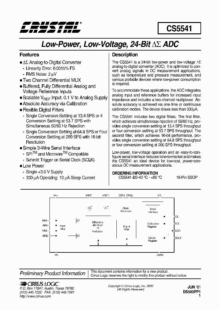 CS5541_311798.PDF Datasheet