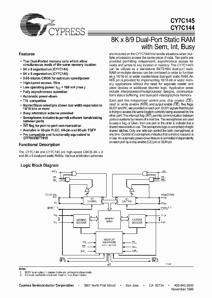 CY7C144_179724.PDF Datasheet