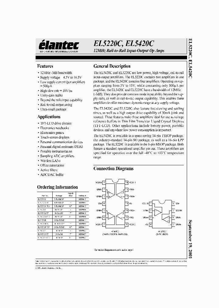 EL5420CL_24851.PDF Datasheet