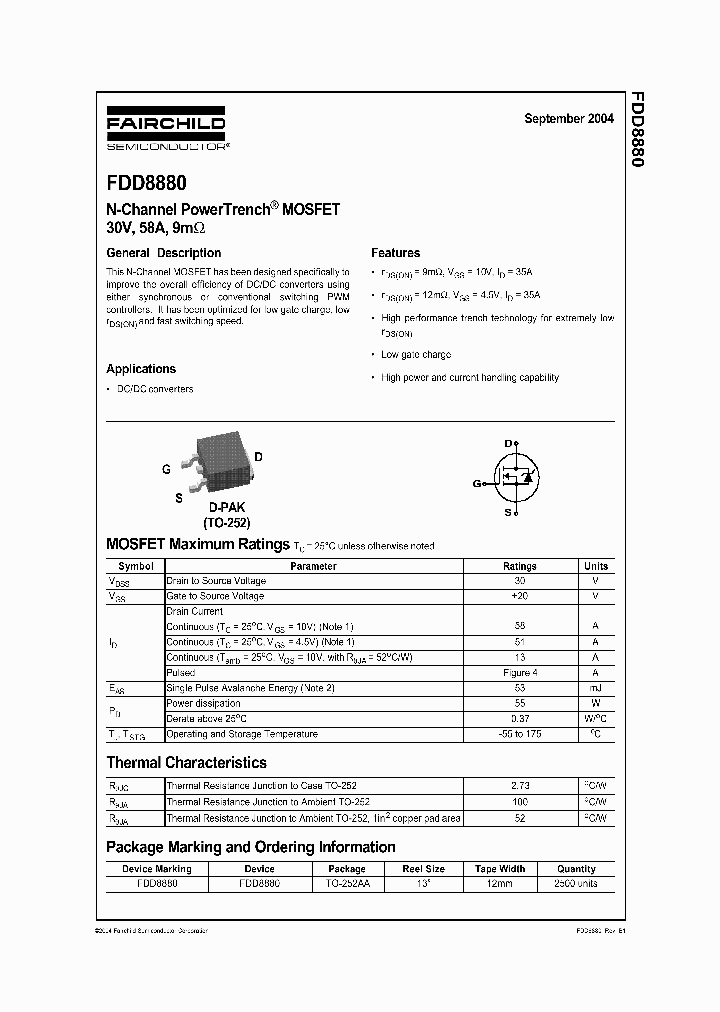 FDD8880_370947.PDF Datasheet