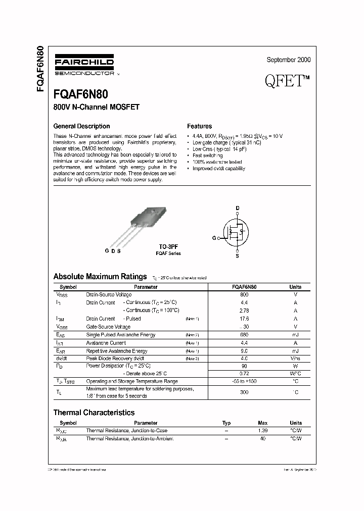 FQAF6N80_335765.PDF Datasheet