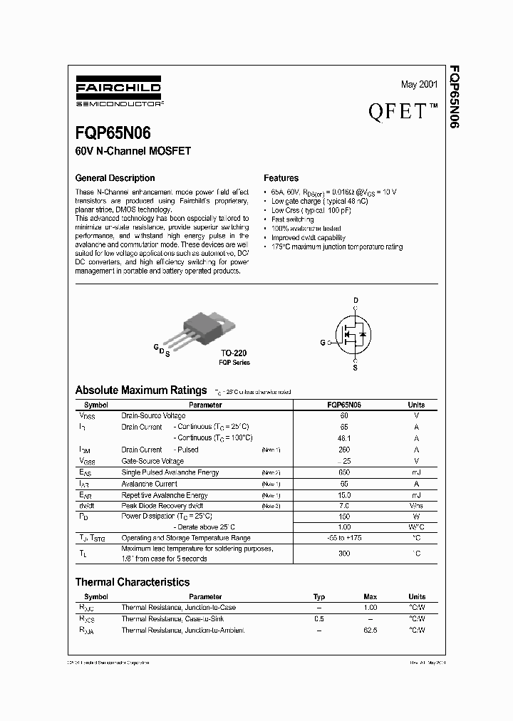 FQP65N06_343155.PDF Datasheet