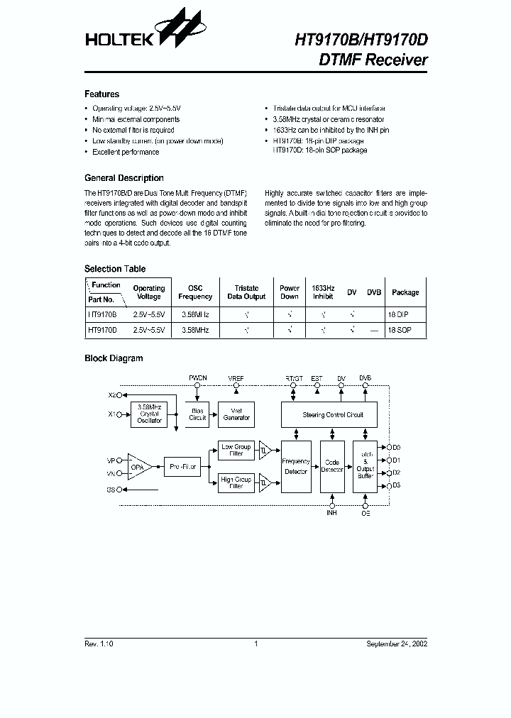 HT9170D_308557.PDF Datasheet