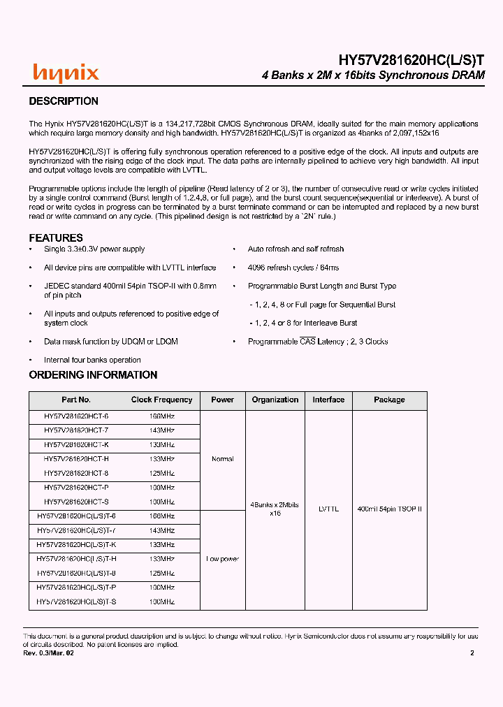 HY57V281620HCT-H_182169.PDF Datasheet