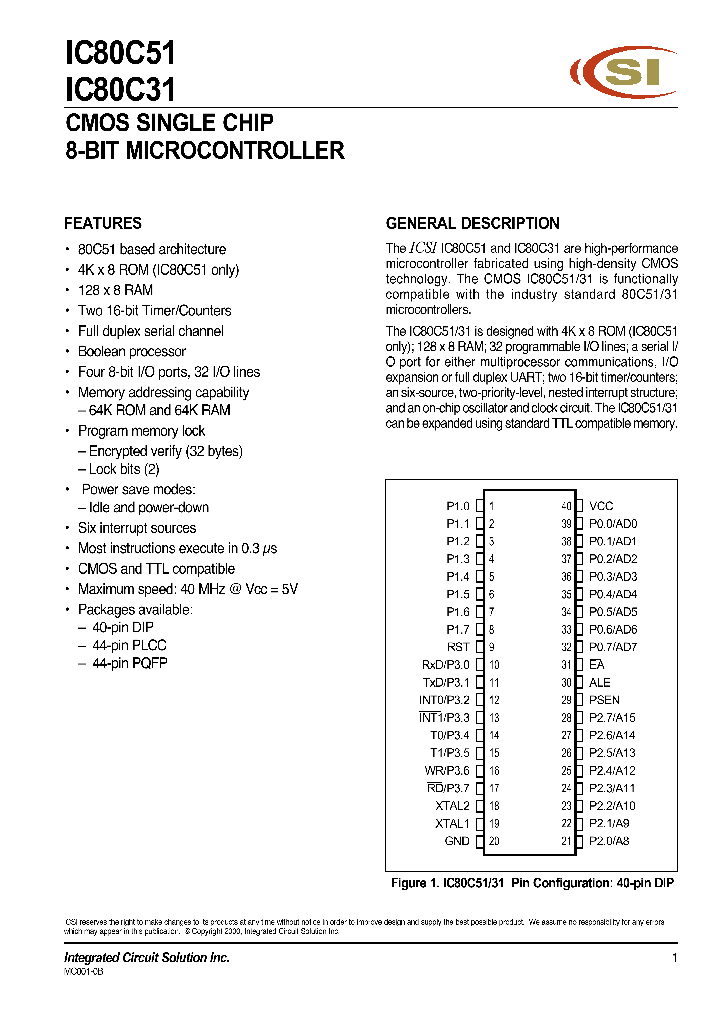 IC80C31_327860.PDF Datasheet