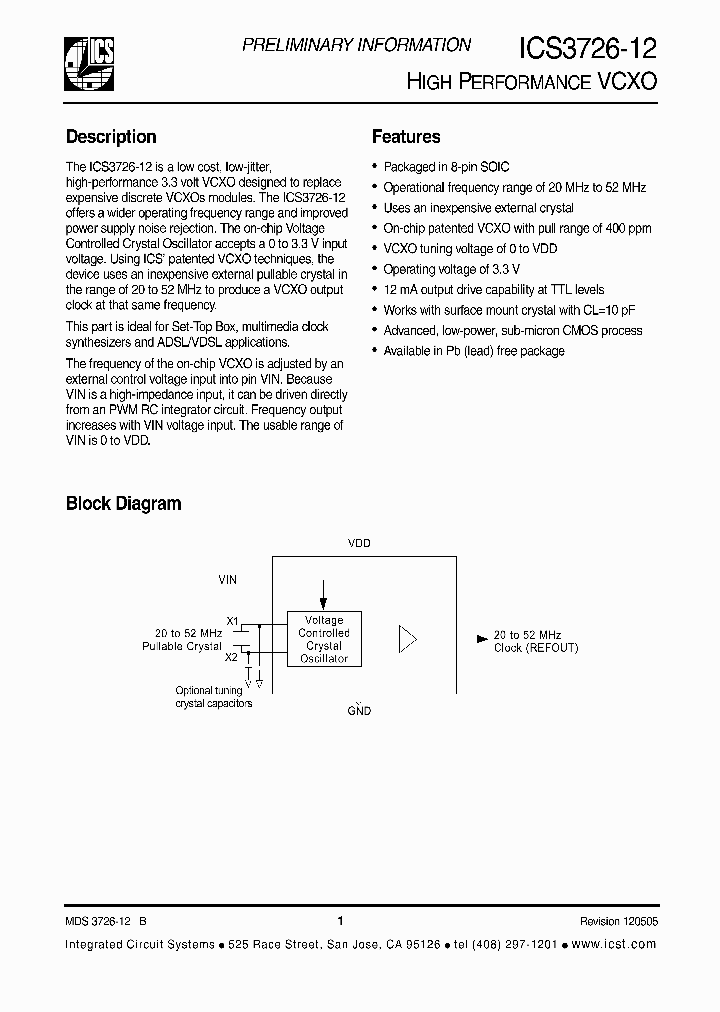 ICS3726-12_341968.PDF Datasheet