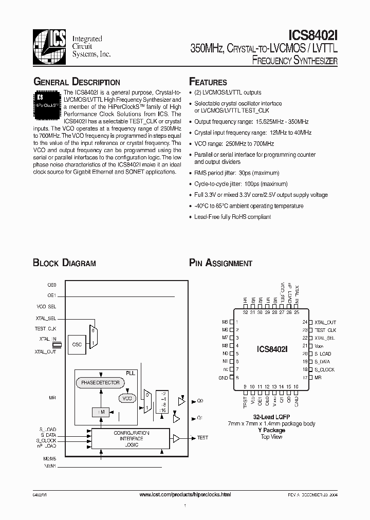ICS8402I_329906.PDF Datasheet