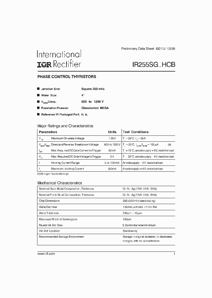 IR255SGHCB_201944.PDF Datasheet