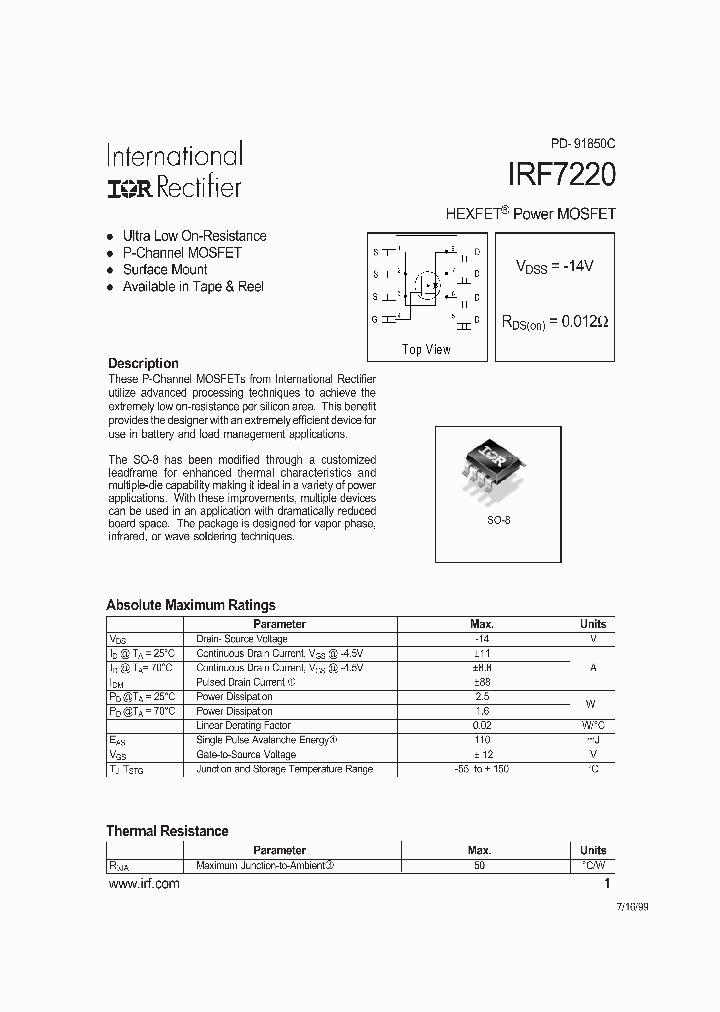 IRF7220_190984.PDF Datasheet