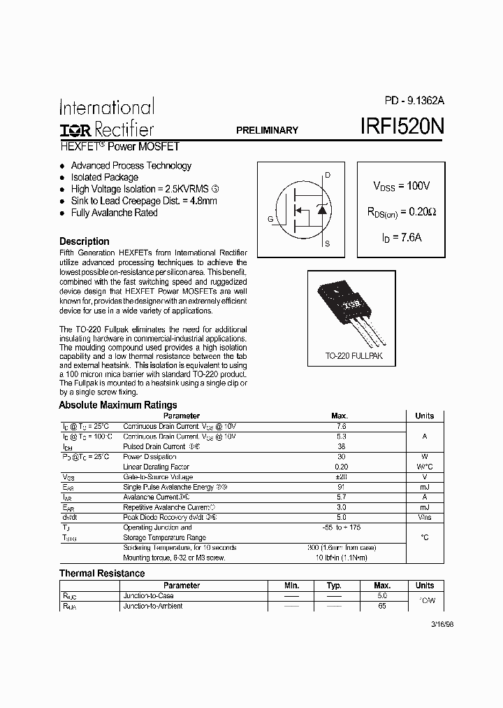 IRFI520N_318494.PDF Datasheet