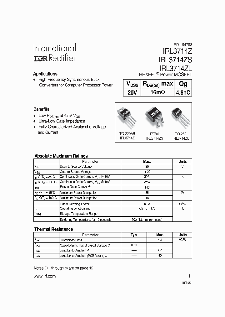 IRL3714Z_374800.PDF Datasheet