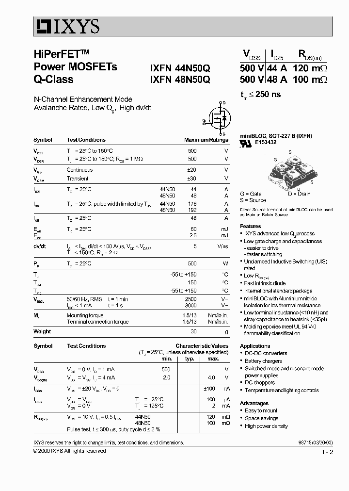 IXFN48N50Q_372058.PDF Datasheet