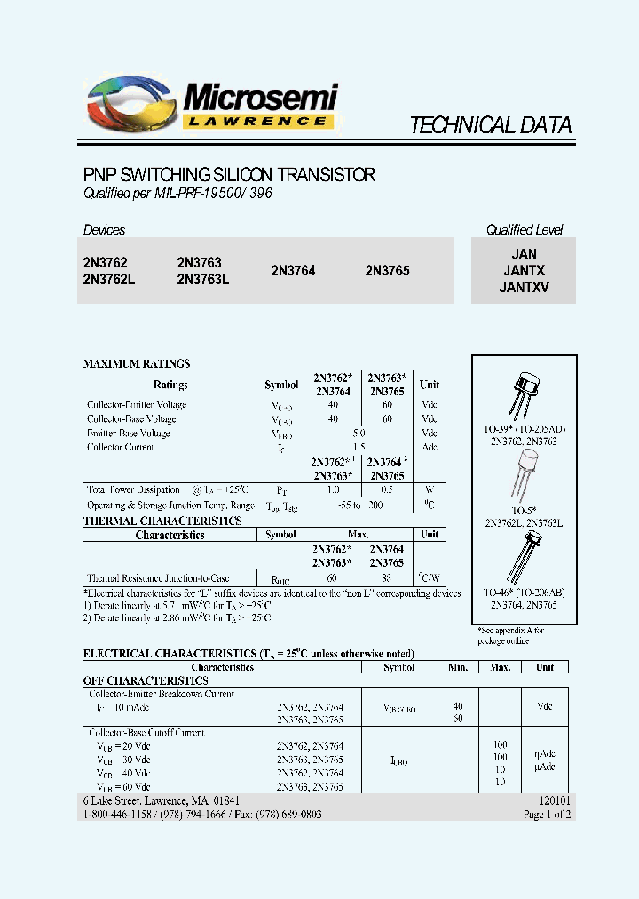 JANTXV2N3763L_385127.PDF Datasheet