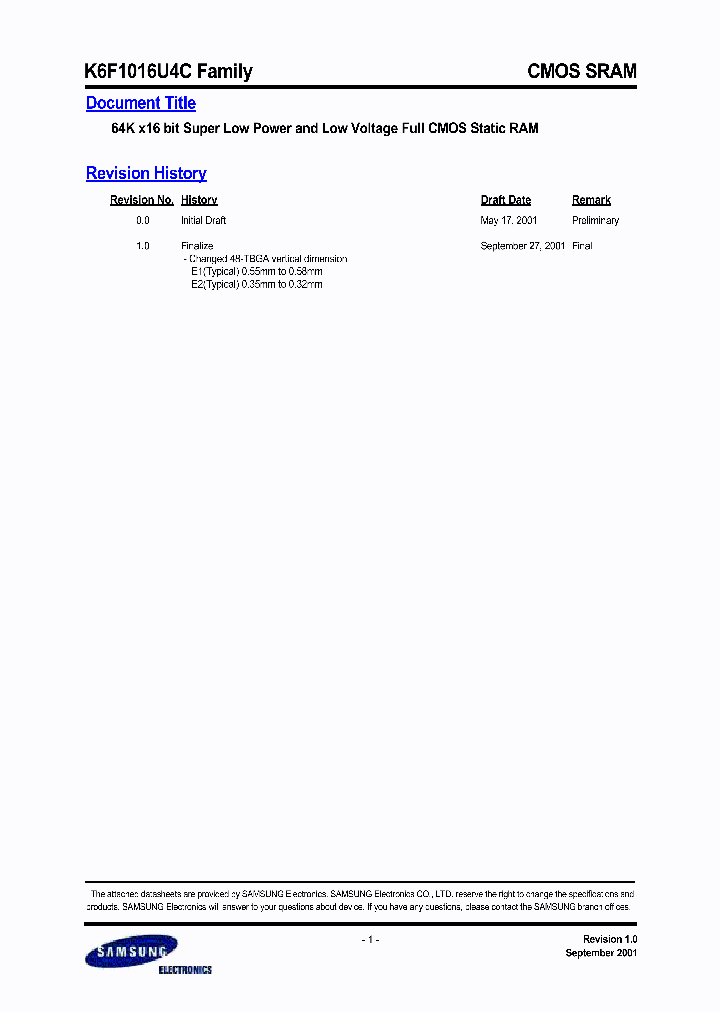 K6F1016U4C_311264.PDF Datasheet