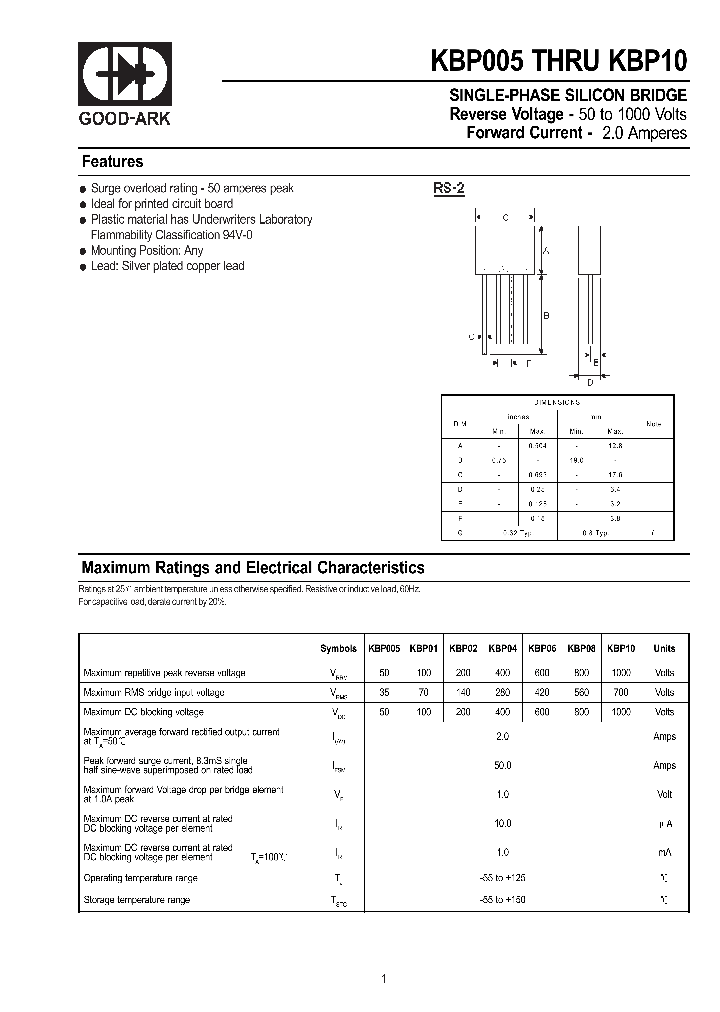 KBP10_370035.PDF Datasheet