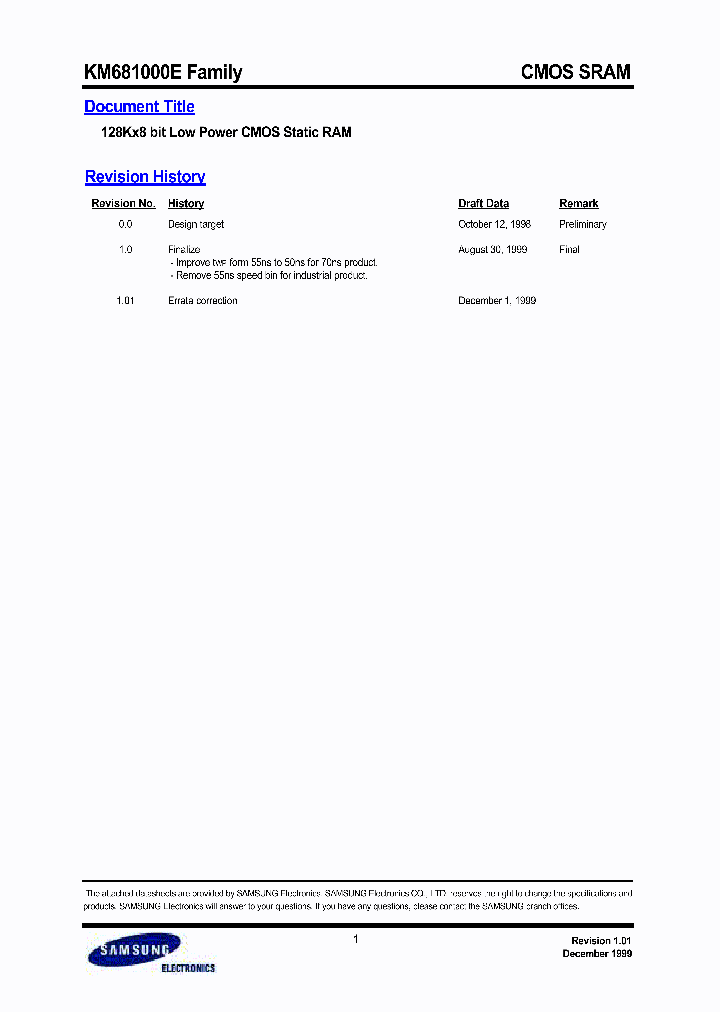 KM681000EL_333625.PDF Datasheet