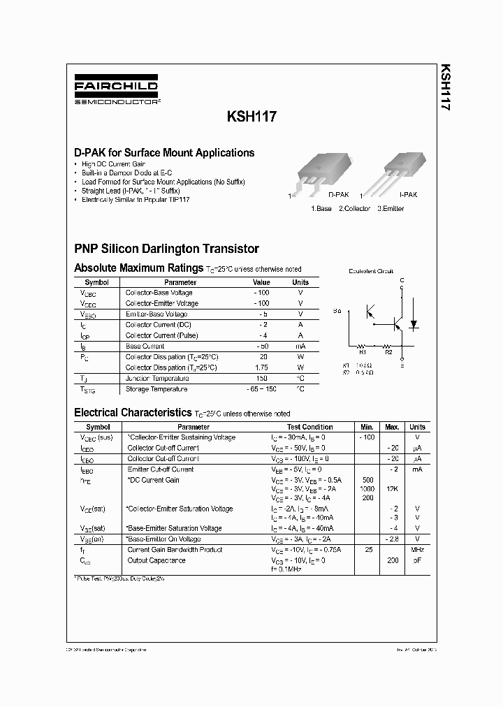 KSH117_344421.PDF Datasheet