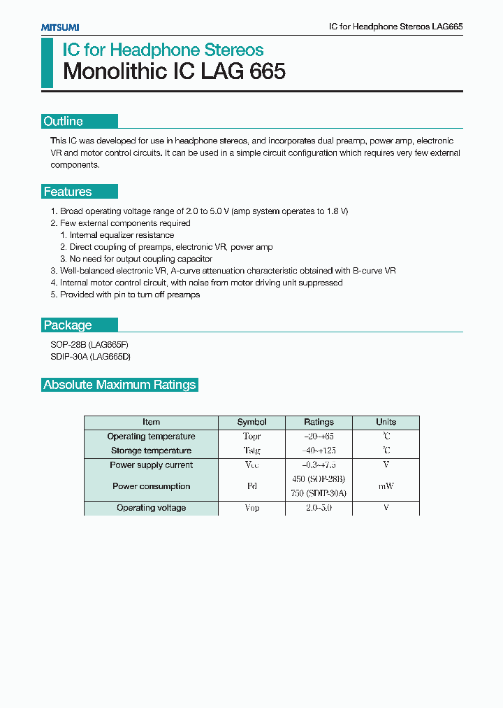 LAG665_106410.PDF Datasheet