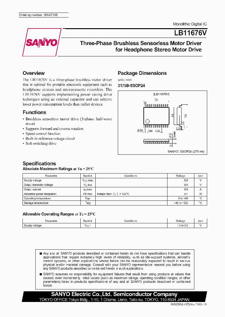 LB11676V_315321.PDF Datasheet