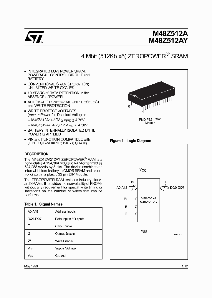 M48Z512AY_311447.PDF Datasheet