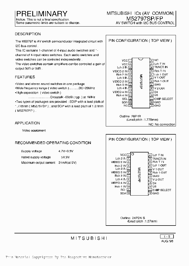 M52797SP_353429.PDF Datasheet