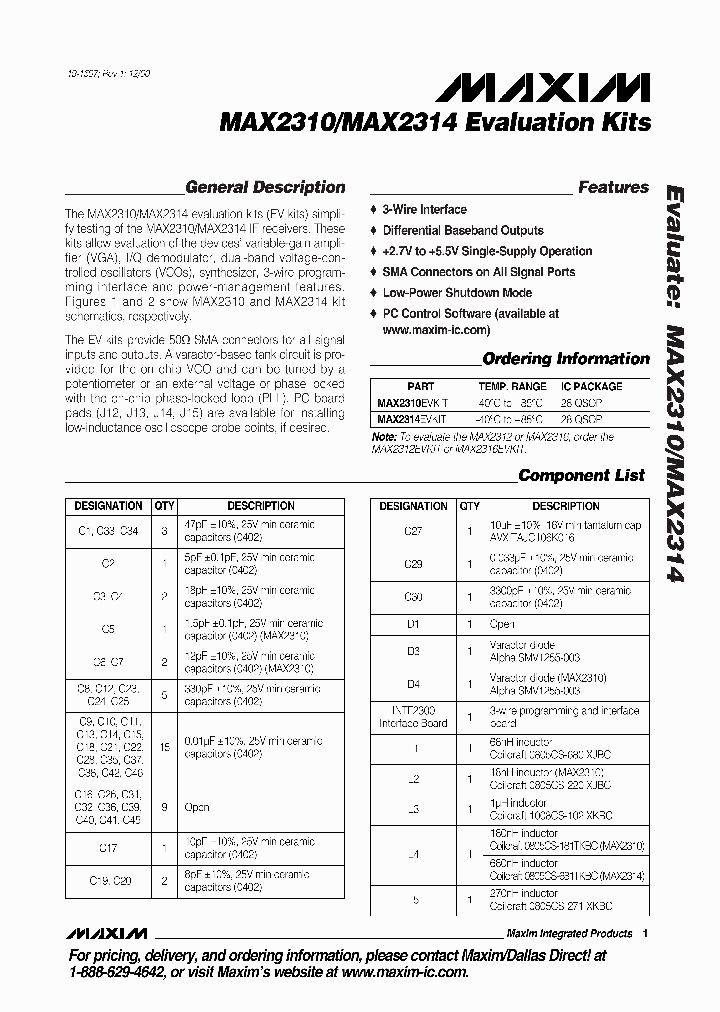 MAX2310EVKIT_341881.PDF Datasheet