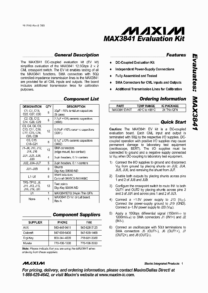 MAX3841EVKIT_311747.PDF Datasheet