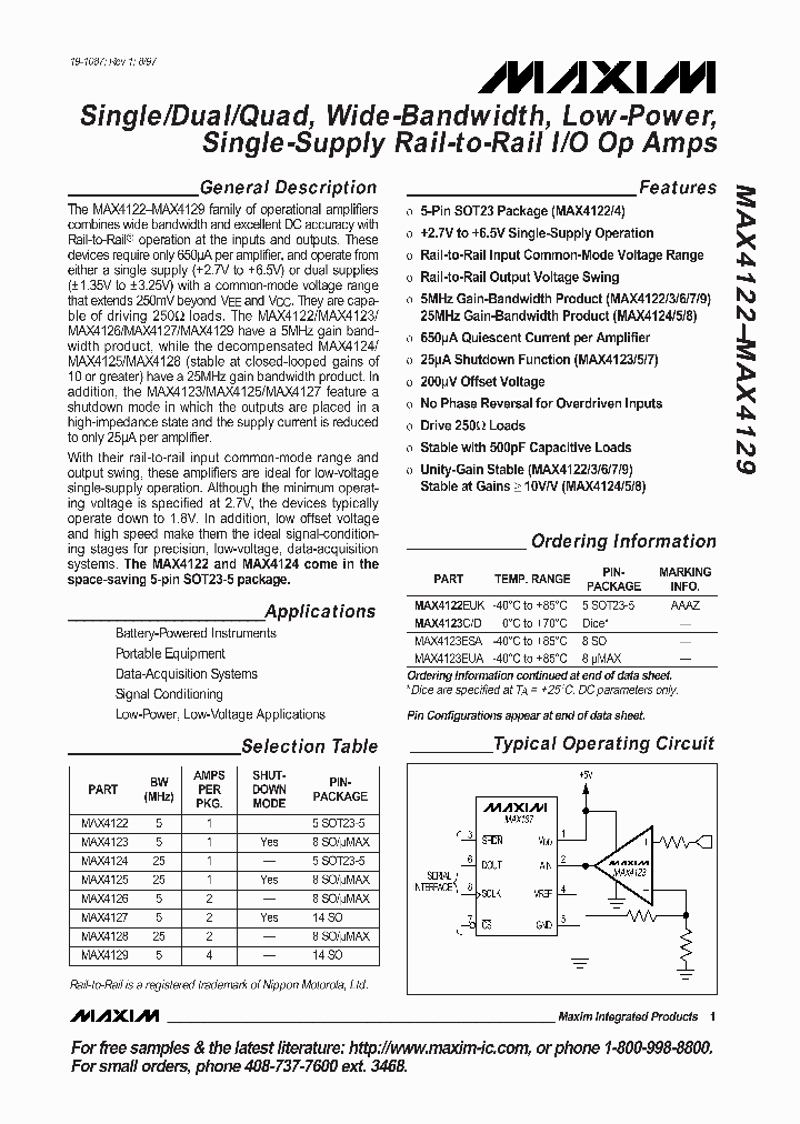 MAX4122_89517.PDF Datasheet