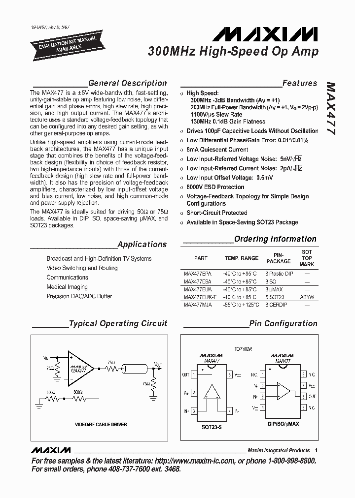 MAX477_174548.PDF Datasheet