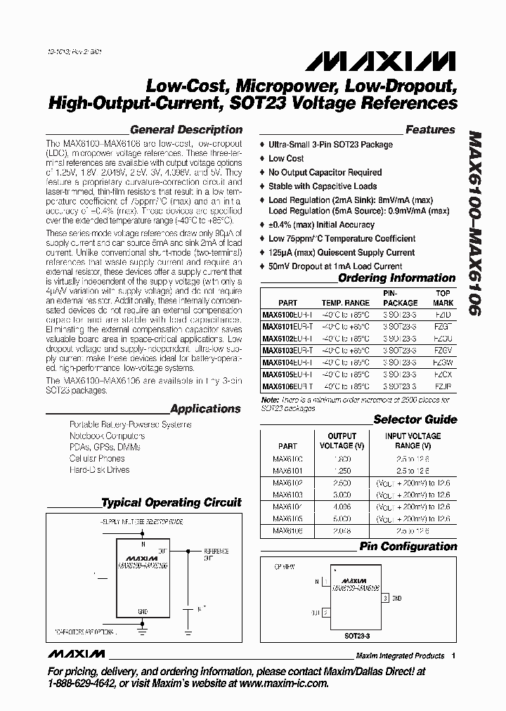 MAX6103EUR-T_350395.PDF Datasheet